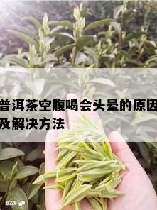 普洱茶空腹喝会头晕的原因及解决方法