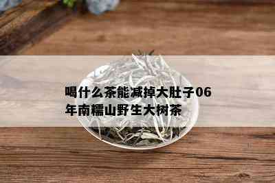 喝什么茶能减掉大肚子06年南糯山野生大树茶