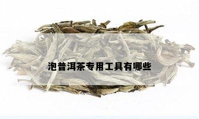 泡普洱茶专用工具有哪些