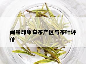 闽景印象白茶产区与茶叶评价