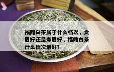 福鼎白茶属于什么档次，贡眉好还是寿眉好，福鼎白茶什么档次更好？