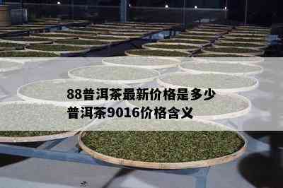 88普洱茶最新价格是多少普洱茶9016价格含义