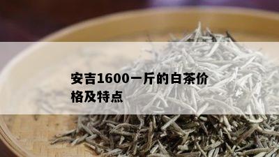 安吉1600一斤的白茶价格及特点