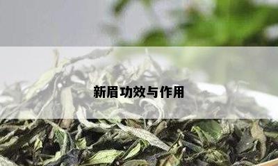 新眉功效与作用