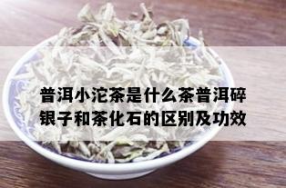 普洱小沱茶是什么茶普洱碎银子和茶化石的区别及功效