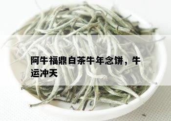 阿牛福鼎白茶牛年念饼，牛运冲天