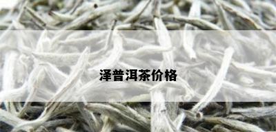 泽普洱茶价格