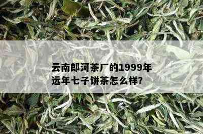 云南郎河茶厂的1999年远年七子饼茶怎么样？