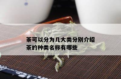 茶可以分为几大类分别介绍茶的种类名称有哪些