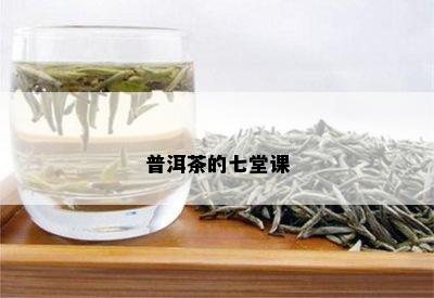 普洱茶的七堂课