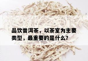 品饮普洱茶，以茶室为主要类型，最重要的是什么？