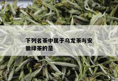 下列名茶中属于乌龙茶与安徽绿茶的是