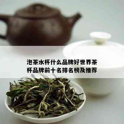 泡茶水杯什么品牌好世界茶杯品牌前十名排名榜及推荐