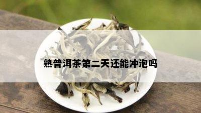 熟普洱茶第二天还能冲泡吗