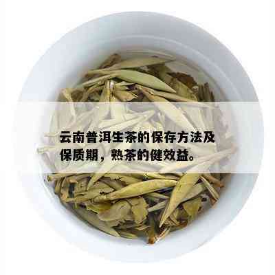 云南普洱生茶的保存方法及保质期，熟茶的健效益。