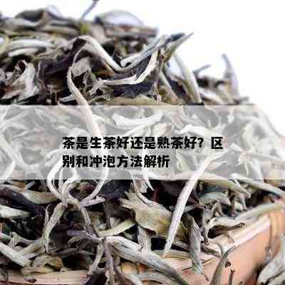 茶是生茶好还是熟茶好？区别和冲泡方法解析