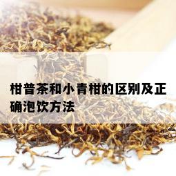 柑普茶和小青柑的区别及正确泡饮方法