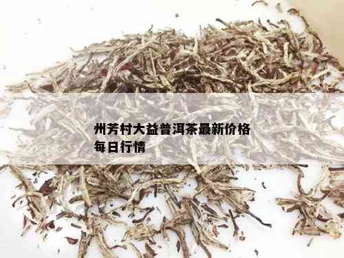 州芳村大益普洱茶最新价格每日行情