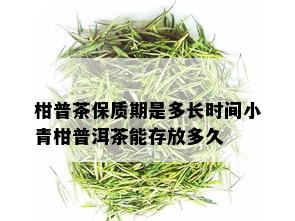 柑普茶保质期是多长时间小青柑普洱茶能存放多久