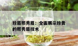 珍眉熙秀眉：全面展示珍贵的熙秀眉技术