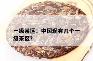 一级茶区：中国现有几个一级茶区？