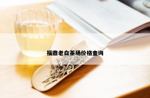 福鼎老白茶场价格查询