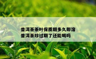 普洱茶茶叶保质期多久即溶普洱茶珍过期了还能喝吗