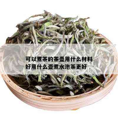 可以煮茶的茶壶用什么材料好用什么壶煮水泡茶更好