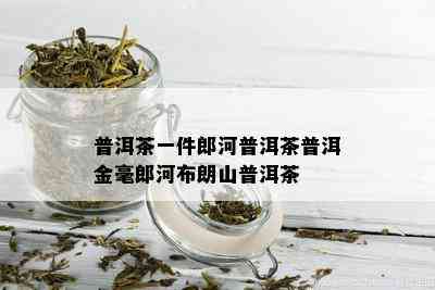 普洱茶一件郎河普洱茶普洱金毫郎河布朗山普洱茶