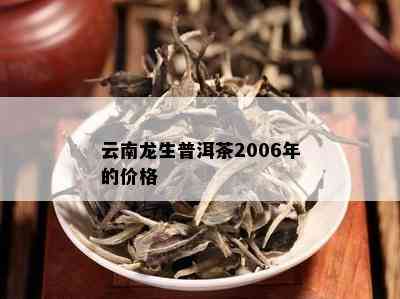 云南龙生普洱茶2006年的价格