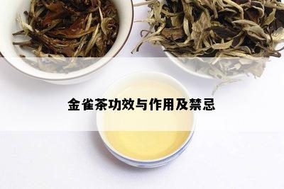 金雀茶功效与作用及禁忌