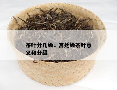 茶叶分几级，宫廷级茶叶意义和分级