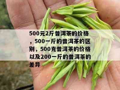 500元2斤普洱茶的价格，500一斤的普洱茶的区别，500克普洱茶的价格以及200一斤的普洱茶的差异