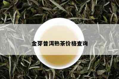 金芽普洱熟茶价格查询