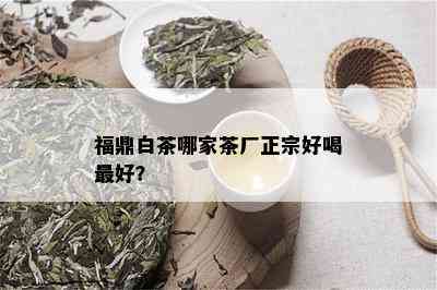 福鼎白茶哪家茶厂正宗好喝更好？