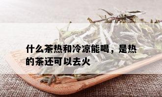 什么茶热和冷凉能喝，是热的茶还可以去火