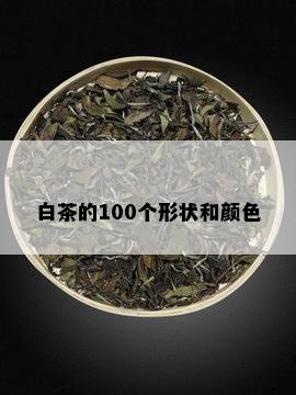 白茶的100个形状和颜色