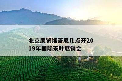 北京展览馆茶展几点开2019年国际茶叶展销会