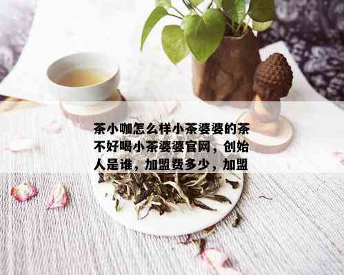 茶小咖怎么样小茶婆婆的茶不好喝小茶婆婆官网，创始人是谁，加盟费多少，加盟