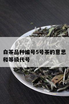 白茶品种编号5号茶的意思和等级代号