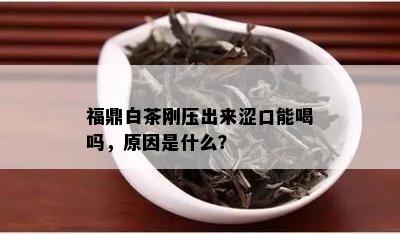 福鼎白茶刚压出来涩口能喝吗，原因是什么？