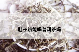 肚子饿能喝普洱茶吗