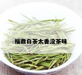 福鼎白茶太香没茶味