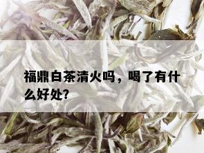 福鼎白茶清火吗，喝了有什么好处？