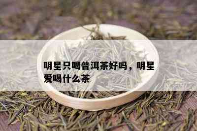 明星只喝普洱茶好吗，明星爱喝什么茶