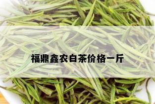 福鼎鑫农白茶价格一斤