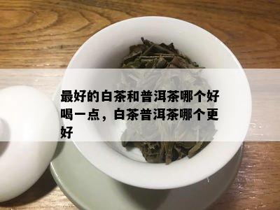 更好的白茶和普洱茶哪个好喝一点，白茶普洱茶哪个更好