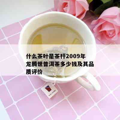 什么茶叶是茶杆2009年龙腾世普洱茶多少钱及其品质评价