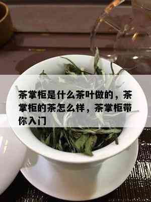 茶掌柜是什么茶叶做的，茶掌柜的茶怎么样，茶掌柜带你入门