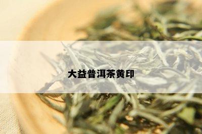 大益普洱茶黄印